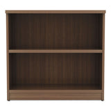 Alera Valencia Series Bookcase,two-shelf, 31 3-4w X 14d X 29 1-2h, Modern Walnut