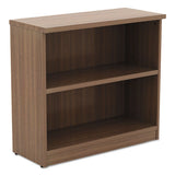 Alera Valencia Series Bookcase,two-shelf, 31 3-4w X 14d X 29 1-2h, Modern Walnut