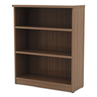 Alera Valencia Series Bookcase, Three-shelf, 31 3-4w X 14d X 39 3-8h, Mod Walnut