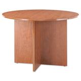 Alera Valencia Round Conference Table W-legs, 29 1-2h X 42 Dia., Mahogany