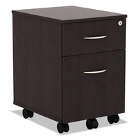 Alera Valencia Series Mobile Box-file Pedestal, 15.88w X 19.13d X 22.88h, Espresso