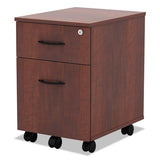 Alera Valencia Series Mobile Box-file Pedestal, 15.88w X 19.13d X 22.88h, Medium Cherry