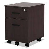 Alera Valencia Series Mobile Box-file Pedestal, 15.88w X 19.13d X 22.88h, Mahogany