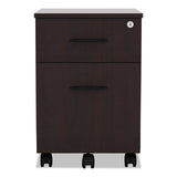 Alera Valencia Series Mobile Box-file Pedestal, 15.88w X 19.13d X 22.88h, Mahogany