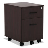 Alera Valencia Series Mobile Box-file Pedestal, 15.88w X 19.13d X 22.88h, Mahogany