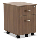 Alera Valencia Series Mobile Box-file Pedestal, 15.88w X 19.13d X 22.88h, Walnut