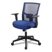 Workspace By Alera Mesh Back Fabric Task Chair, Supports Up To 275 Lb, 17.32" To 21.1" Seat Height, Navy Seat, Navy Back