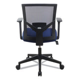 Workspace By Alera Mesh Back Fabric Task Chair, Supports Up To 275 Lb, 17.32" To 21.1" Seat Height, Navy Seat, Navy Back