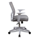 Workspace By Alera Mesh Back Fabric Task Chair, Supports Up To 275 Lb, 17.32" To 21.1" Seat Height, Gray Seat, Gray Back