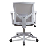 Workspace By Alera Mesh Back Fabric Task Chair, Supports Up To 275 Lb, 17.32" To 21.1" Seat Height, Gray Seat, Gray Back