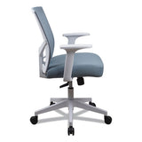 Workspace By Alera Mesh Back Fabric Task Chair, Supports Up To 275 Lb, 17.32" To 21.1" Seat Height, Seafoam Blue Seat-back