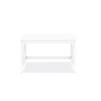 Workspace By Alera Farmhouse Writing Desk, 47.24" X 23.62" X 29.53", White