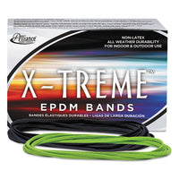 X-treme Rubber Bands, Size 117b, 0.08" Gauge, Black, 1 Lb Box, 200-box