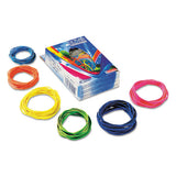 Brites Pic-pac Rubber Bands, Size 54 (assorted), 0.04" Gauge, Assorted Colors, 1.5 Oz Box