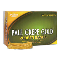 Pale Crepe Gold Rubber Bands, Size 19, 0.04" Gauge, Crepe, 1 Lb Box, 1,890-box
