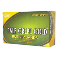 Pale Crepe Gold Rubber Bands, Size 32, 0.04" Gauge, Crepe, 1 Lb Box, 1,100-box