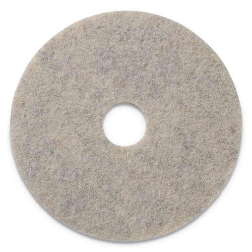 Combo Burnishing Pads, 19" Diameter, Tan, 5-ct