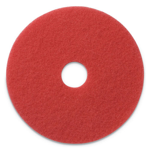 Buffing Pads, 20" Diameter, Red, 5-ct