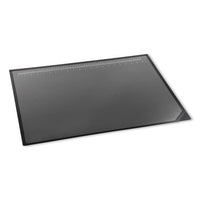 Lift-top Pad Desktop Organizer With Clear Overlay, 31 X 20, Black