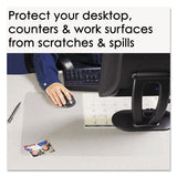 Krystalview Desk Pad With Antimicrobial Protection, 22 X 17, Matte Finish, Clear