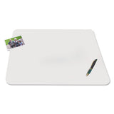 Krystalview Desk Pad With Antimicrobial Protection, 24 X 19, Matte Finish, Clear