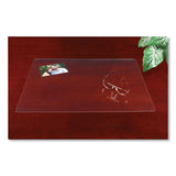 Eco-clear Desk Pad With Antimicrobial Protection, 17 X 22, Clear Polyurethane