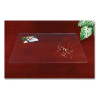 Eco-clear Desk Pad With Antimicrobial Protection, 19 X 24, Clear Polyurethane