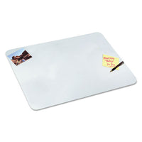 Clear Desk Pad With Antimicrobial Protection, 20 X 36, Clear Polyurethane