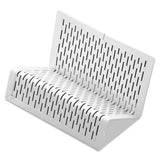 Urban Collection Punched Metal Business Card Holder, Holds 50 2 X 3 1-2, White