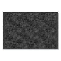 Ecomat Crosshatch Entry Mat, 48 X 27, Charcoal