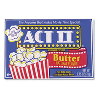Microwave Popcorn, Butter, 2.75 Oz Bag, 36-carton