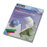 Color Laser Transparency Film, Letter, Clear, 50-box