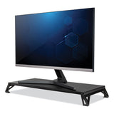 Lo Riser Monitor Stand, For 32" Monitors, 24" X 11" X 2" To 3", Black, Supports 30 Lb