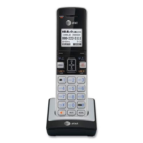 Tl86003 Cordless Telephone Handset For The Tl86103 System, Silver-black