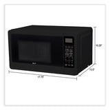 0.7 Cu Ft Microwave Oven, 700 Watts, Black