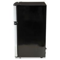 Counter-height 3.1 Cu. Ft Two-door Refrigerator-freezer, Black-stainless Steel