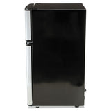 Counter-height 3.1 Cu. Ft Two-door Refrigerator-freezer, Black-stainless Steel