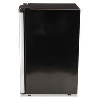 4.4 Cf Refrigerator, 19 1-2"w X 22"d X 33"h, Black-stainless Steel