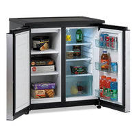 5.5 Cf Side By Side Refrigerator-freezer, Black-stainless Steel