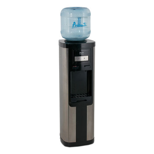 Hot And Cold Water Dispenser, 3-5 Gal, 13 X 38.75, Stainless Steel