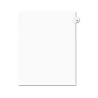 Preprinted Legal Exhibit Side Tab Index Dividers, Avery Style, 10-tab, 27, 11 X 8.5, White, 25-pack, (1027)