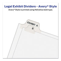 Preprinted Legal Exhibit Side Tab Index Dividers, Avery Style, 10-tab, 29, 11 X 8.5, White, 25-pack