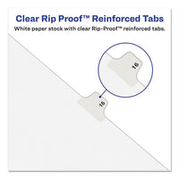 Preprinted Legal Exhibit Side Tab Index Dividers, Avery Style, 10-tab, 29, 11 X 8.5, White, 25-pack
