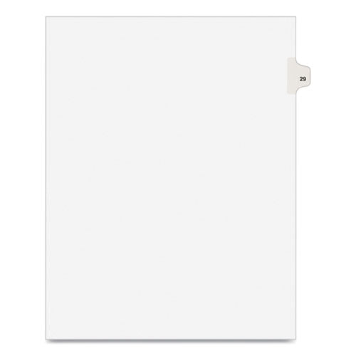 Preprinted Legal Exhibit Side Tab Index Dividers, Avery Style, 10-tab, 29, 11 X 8.5, White, 25-pack