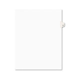 Preprinted Legal Exhibit Side Tab Index Dividers, Avery Style, 10-tab, 31, 11 X 8.5, White, 25-pack, (1031)