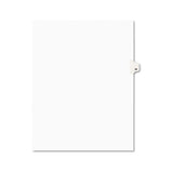 Preprinted Legal Exhibit Side Tab Index Dividers, Avery Style, 10-tab, 34, 11 X 8.5, White, 25-pack, (1034)