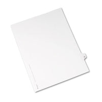Preprinted Legal Exhibit Side Tab Index Dividers, Avery Style, 10-tab, 55, 11 X 8.5, White, 25-pack, (1055)