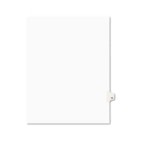 Preprinted Legal Exhibit Side Tab Index Dividers, Avery Style, 10-tab, 70, 11 X 8.5, White, 25-pack, (1070)