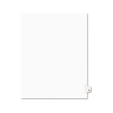 Preprinted Legal Exhibit Side Tab Index Dividers, Avery Style, 10-tab, 74, 11 X 8.5, White, 25-pack, (1074)