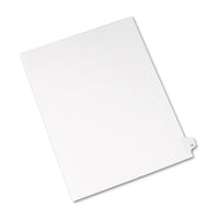 Preprinted Legal Exhibit Side Tab Index Dividers, Avery Style, 10-tab, 75, 11 X 8.5, White, 25-pack, (1075)